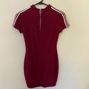 Racetrack maroon dress